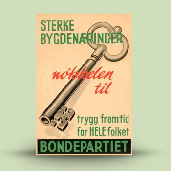 Retro-plakater - Bondepartiet