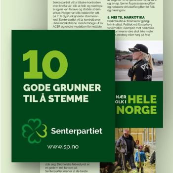 (Bokmål) Senterpartiet Den lille grønne – 10 gode grunner